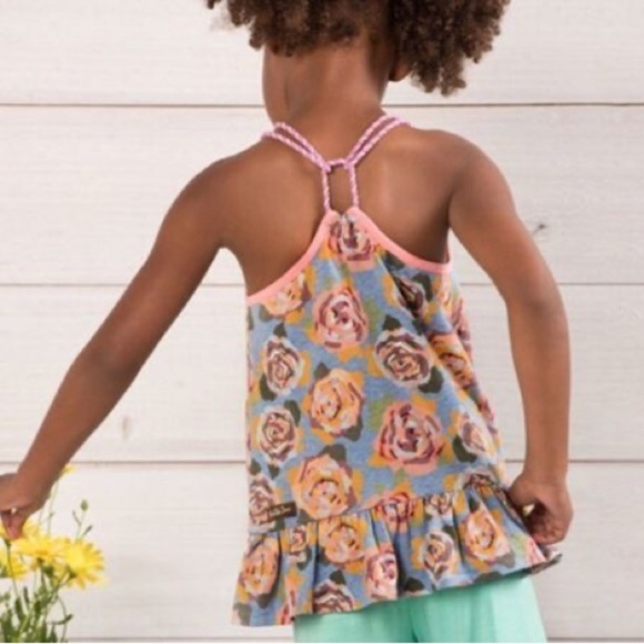 Matilda Jane Girls Floral Rope Strap Tank Top - Picture 3 of 9